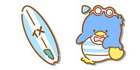 Sanrio Tuxedo Sam and a Surfboard Cursor