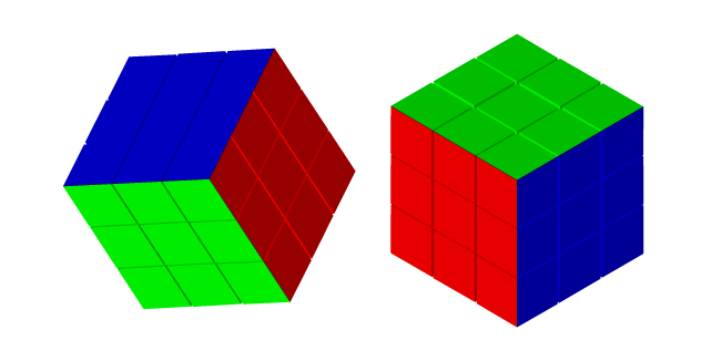 Cubo de Rubik 3x3 Resuelto Cursor
