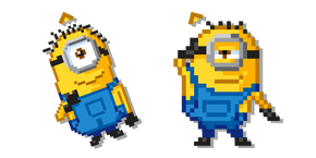 Kevin et Stuart Minions Pixel Curseur