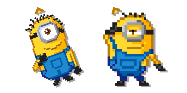 Kevin and Stuart Minions Pixel Cursor