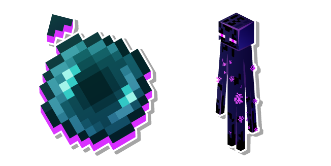 Minecraft Enderman and Ender Pearl Cursor