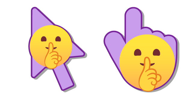 Smiley Pidiendo Silencio Cursor