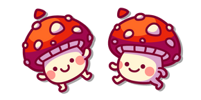Lindos Hongos Rojos Sonrientes cursor