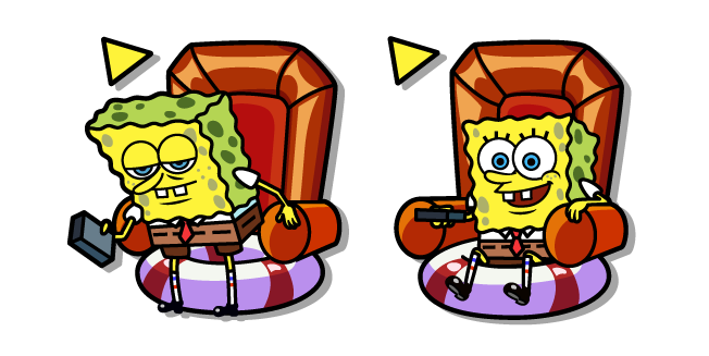 SpongeBob Ight Imma Head Out Meme Cursor