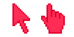 Strawberry Red Pixel Cursor