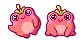 Kawaii Strawberry Frog Cursor