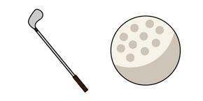 VSCO Girl Golf Ball and Golf Club Cursor