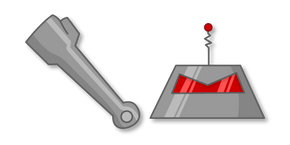 Homestar Runner Visor Robot and his Hand Cursor