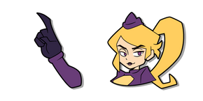 Gameoverse Miss Information and her Hand Cursor