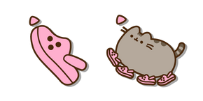 Pusheen en Crocs Rosas cursor