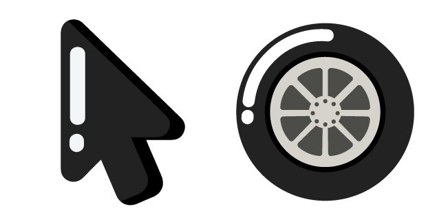 Minimal Black Wheel курсор