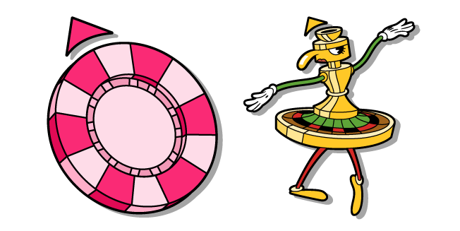 Cuphead Pirouletta and a Pink Poker Chip курсор