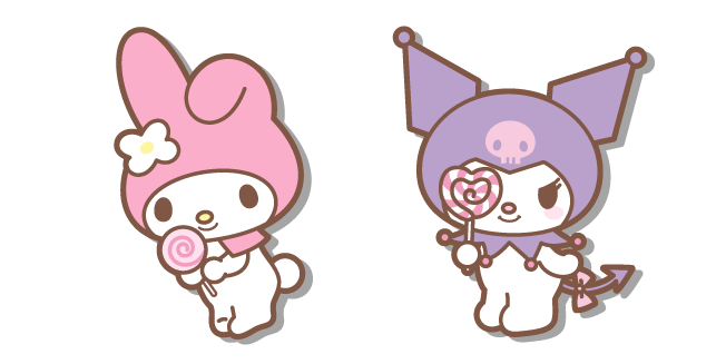 Kuromi and My Melody with Lollipops курсор