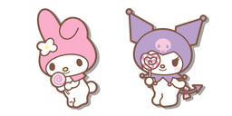 Kuromi and My Melody with Lollipops