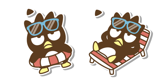 Sanrio Badtz-Maru on a Beach курсор