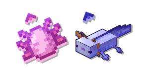 Minecraft Ajolote Azul y Generar Ajolote cursor