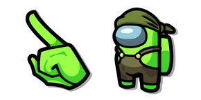 Among Us Show Lime aka Engineer Cursor