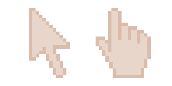 Beige Ostra Píxel Cursor