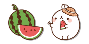 Molang et une Pastèque Curseur