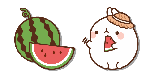 Molang y una Sandía Cursor
