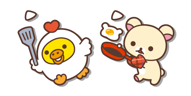 San-X Korilakkuma y Kiiroitori Friendo un Huevo Cursor