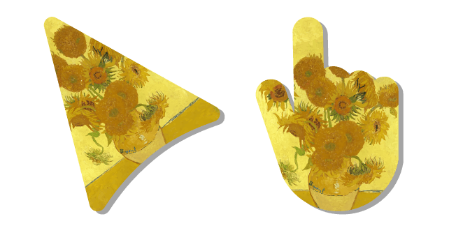 Art Vincent van Gogh's Vase with Fifteen Sunflowers курсор