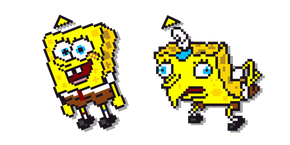 Mocking SpongeBob Pixel Cursor