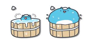 Bugcat Capoo Taking a Bath Cursor