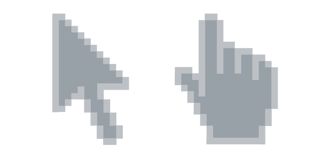 Gris Cadete Píxel Cursor