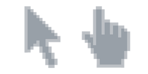 Cadet Gray Pixel Cursor