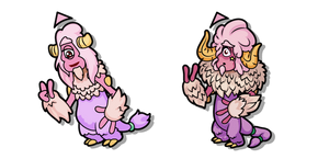 Курсор My Singing Monsters Attmoz and Adult Attmoz
