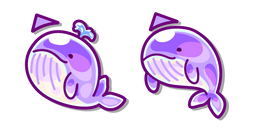 Mignonne Baleine en Gelée Violette Curseur