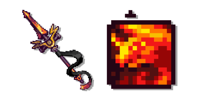 Terraria Dragonfire Efecto Negativo y Wrathwing Arma Cursor