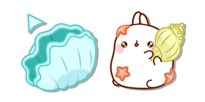 Molang and Colorful Seashells Cursor