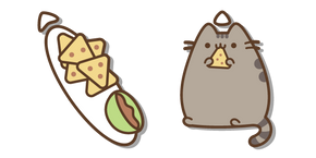 Pusheen Eating Nachos Cursor