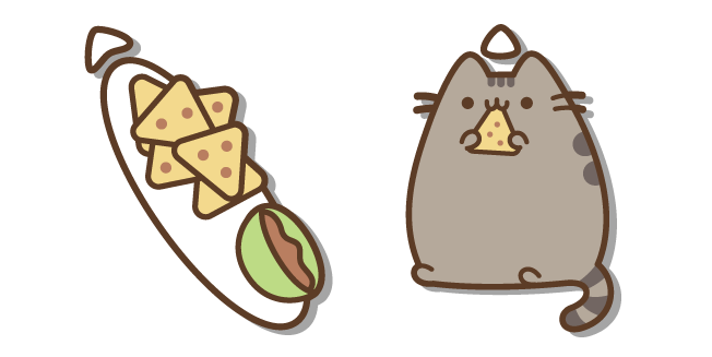 Pusheen Eating Nachos Cursor