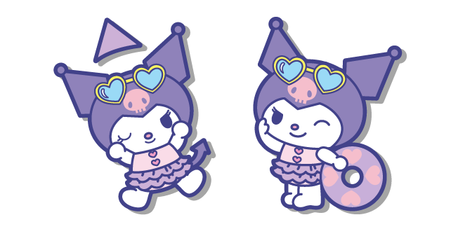 Kuromi Relaxing at the Beach Cursor