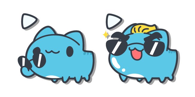 Bugcat Capoo in Cool Sunglasses Cursor
