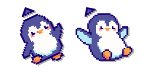 Baby Penguin Pixel Cursor