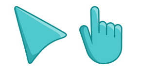 Macaw Blue Green Cursor