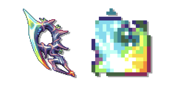 Terraria Miracle Blight Debuff and Exoblade Cursor