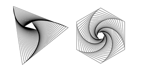 Prank Triangle and Hexagon Spiral Vortex Cursor