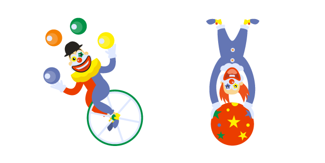 Payaso de Circo Artista Cursor