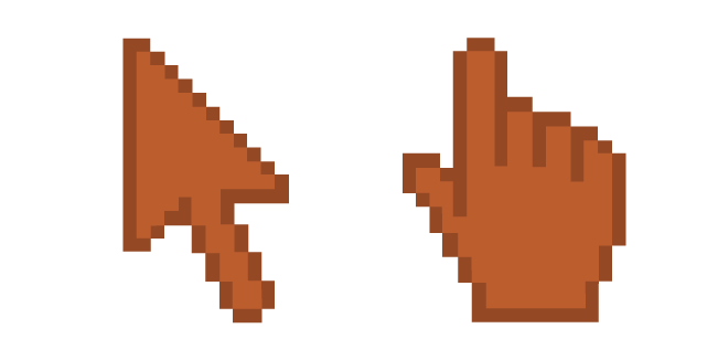 Zorro Rojo Naranja Píxel Cursor