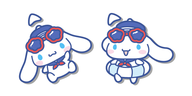 Sanrio Cinnamoroll in Sunglasses and with a Swim Ring курсор