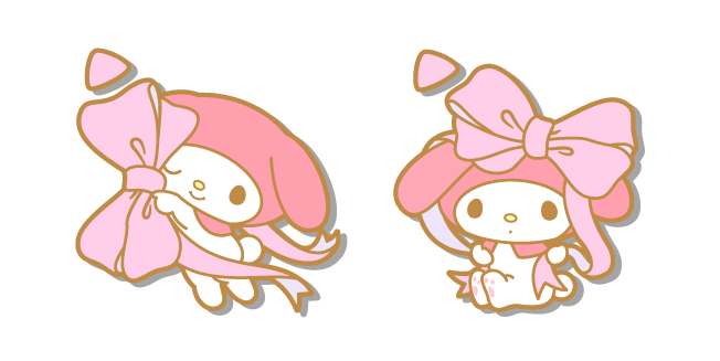 My Melody con un Lazo Rosa Gigante Cursor