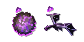 Minecraft Dragon Fireball and Ender Dragon Cursor