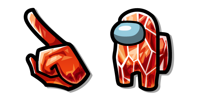 Among Us Red Zircon Character Cursor