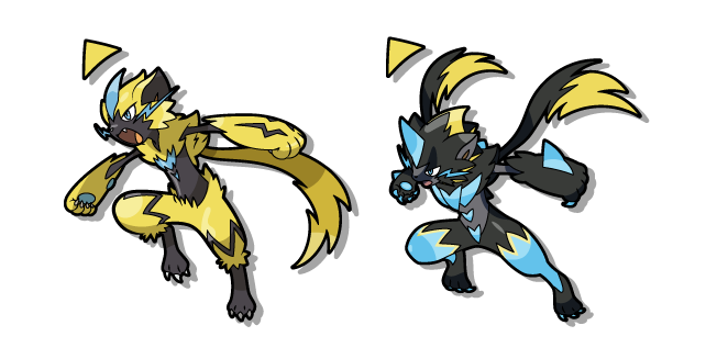 Pokemon Zeraora and Mega-Zeraora Cursor