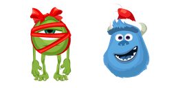 Monsters Inc. Christmas Wazowski and Sulley Curseur